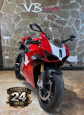 Moto sportiva Ducati Panigale V4 R rossa e bianca in vendita presso VB GROUP con garanzia di 24 mesi